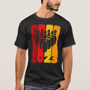 Pin and Bowling Ball Bowler Team 2023 Meer staking T-shirt