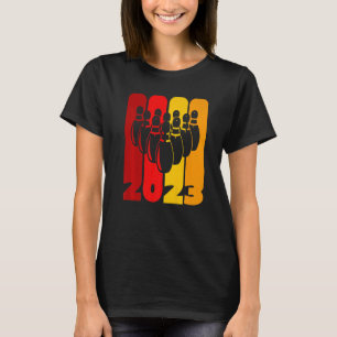 Pin and Bowling Ball Bowler Team 2023 Meer staking T-shirt