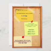 Pin Board Boys 11e verjaardag Kaart (Achterkant)