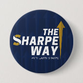 Pin/Button - Sharpe Way Ronde Button 7,6 Cm (Voorkant)