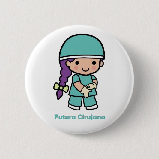 Pin cirujana ronde button 5,7 cm (Voorkant)