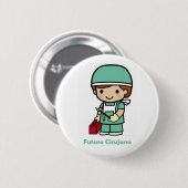 Pin cirujano ronde button 5,7 cm (Voorkant /achterkant)