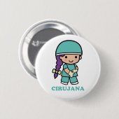 Pin de cirujana ronde button 5,7 cm (Voorkant /achterkant)