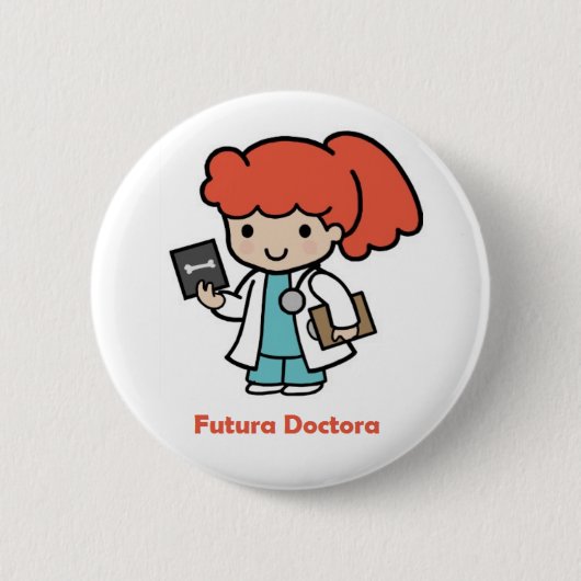 Pin de doctora ronde button 5,7 cm (Voorkant)