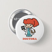 Pin de doctora ronde button 5,7 cm (Voorkant /achterkant)