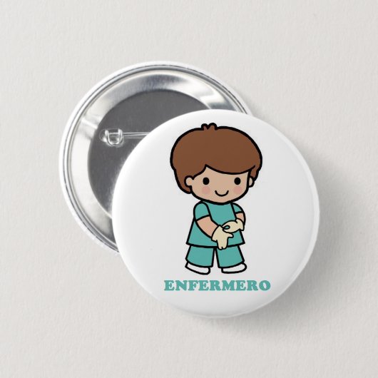 Pin de enfermero ronde button 5,7 cm (Voorkant /achterkant)