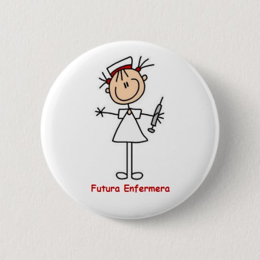 Pin de futura enfermera ronde button 5,7 cm (Voorkant)