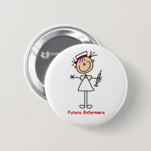 Pin de futura enfermera ronde button 5,7 cm (Voorkant /achterkant)