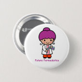 Pin de futura farmacéutica ronde button 5,7 cm (Voorkant /achterkant)