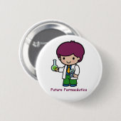 Pin de futuro farmacéutico ronde button 5,7 cm (Voorkant /achterkant)