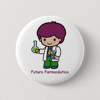 Pin de futuro farmacéutico ronde button 5,7 cm