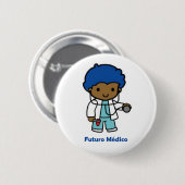 Pin de médico ronde button 5,7 cm (Voorkant /achterkant)
