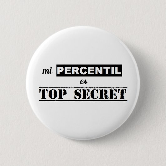 Pin de percentil secreto ronde button 5,7 cm (Voorkant)