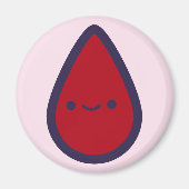 Pin de periode op de Pad Pink Party Game Piece Magneet (Voorkant)