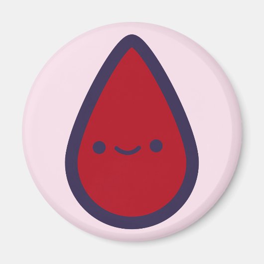 Pin de periode op de Pad Pink Party Game Piece Magneet (Voorkant)