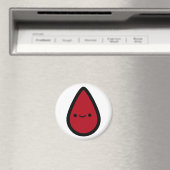 Pin de periode op de Pad Red Party Game Piece Magneet (Insitu (Vaatwasser))