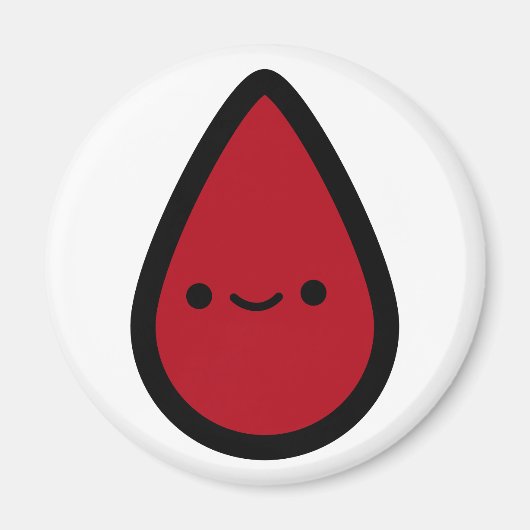 Pin de periode op de Pad Red Party Game Piece Magneet (Voorkant)