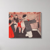 Pin de staart Ezel Canvas Afdruk (Voorkant)