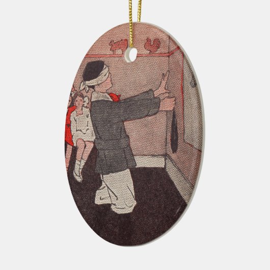 Pin de staart Ezel Keramisch Ornament (Links)