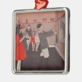 Pin de staart Ezel Metalen Ornament (Links)