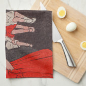 Pin de staart Ezel Theedoek (Quarter Fold)