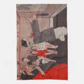 Pin de staart Ezel Theedoek (Verticaal)