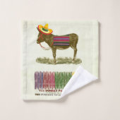 Pin de staart op de ezel bad handdoek (Wasdoekje)