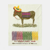 Pin de staart op de ezel fleece deken (Voorkant)