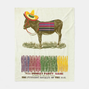 Pin de staart op de ezel fleece deken