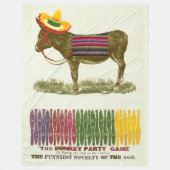 Pin de staart op de ezel fleece deken (Voorkant)