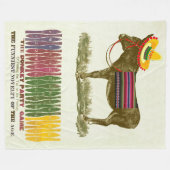 Pin de staart op de ezel fleece deken (Voorkant (Horizontaal))