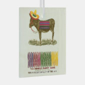 Pin de staart op de ezel glas ornament (Voorkant Rechts)