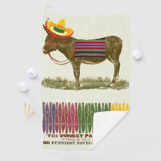 Pin de staart op de ezel golfhanddoek (Insitu)