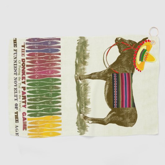 Pin de staart op de ezel golfhanddoek (Horizontaal)