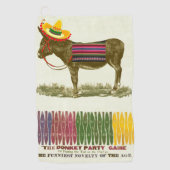 Pin de staart op de ezel golfhanddoek (Voorkant)