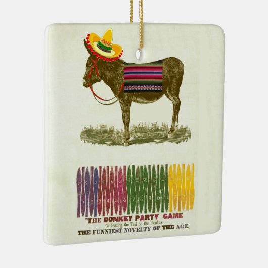 Pin de staart op de ezel keramisch ornament (Rechts)