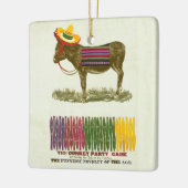 Pin de staart op de ezel keramisch ornament (Links)