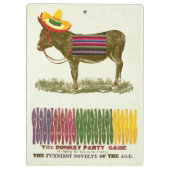 Pin de staart op de ezel klembord (Achterkant)