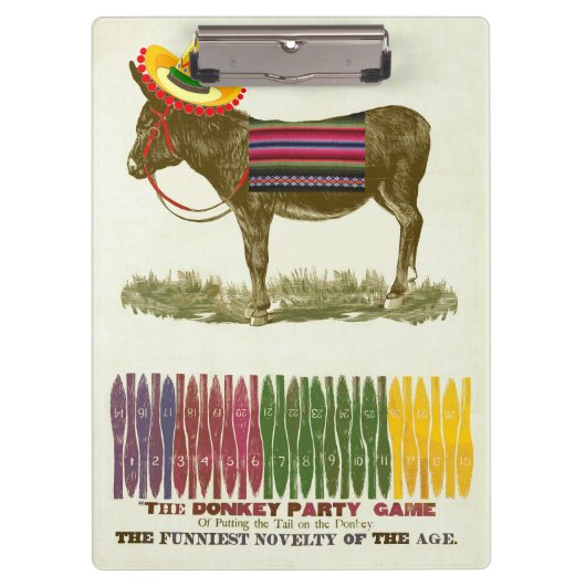 Pin de staart op de ezel klembord (Voorkant)