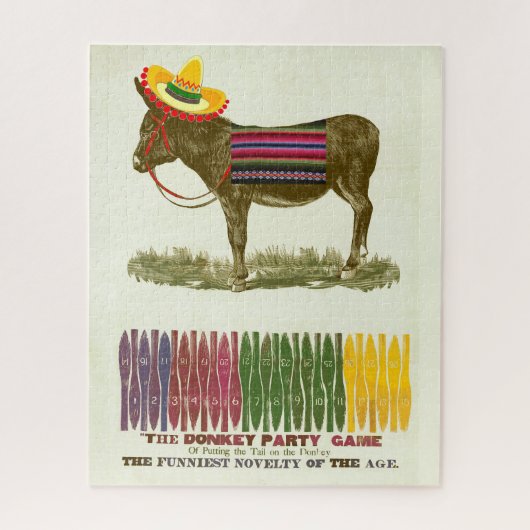 Pin de staart op de ezel legpuzzel (Verticaal)