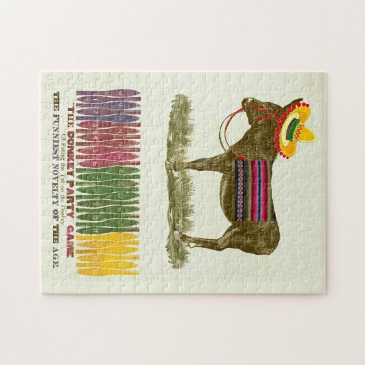 Pin de staart op de ezel legpuzzel (Horizontaal)