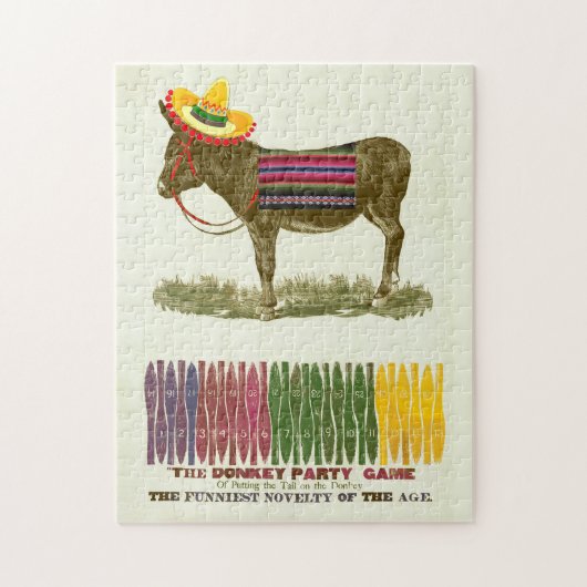 Pin de staart op de ezel legpuzzel (Verticaal)