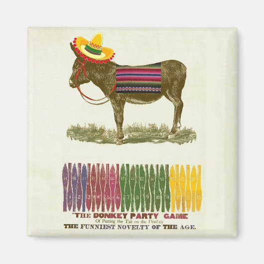 Pin de staart op de ezel magneet (Voorkant)