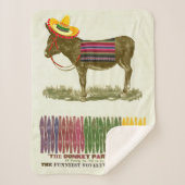 Pin de staart op de ezel sherpa deken (Voorkant)