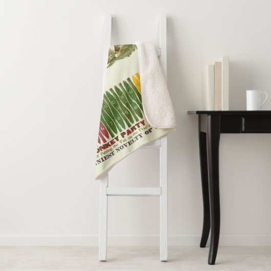 Pin de staart op de ezel sherpa deken (In situ)