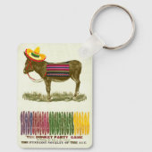 Pin de staart op de ezel sleutelhanger (Achterkant)