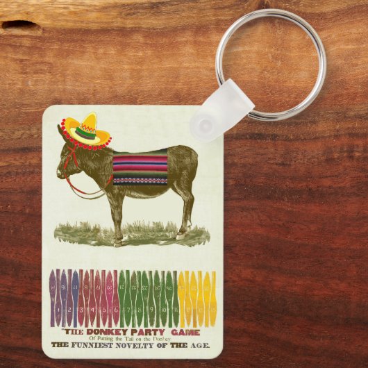 Pin de staart op de ezel sleutelhanger (Achterkant)