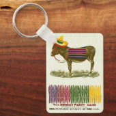 Pin de staart op de ezel sleutelhanger (Voorkant)