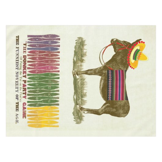 Pin de staart op de ezel tafelkleed (Voorkant (Horizontaal))