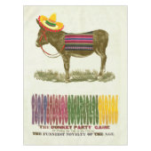 Pin de staart op de ezel tafelkleed (Voorkant)